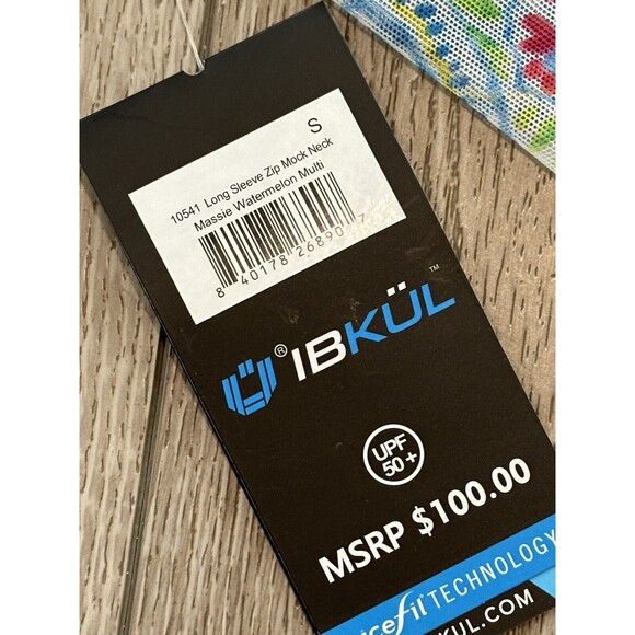 IBKUL Women's Long Sleeve Paisley Top - Multicolor - Picture 5 of 10